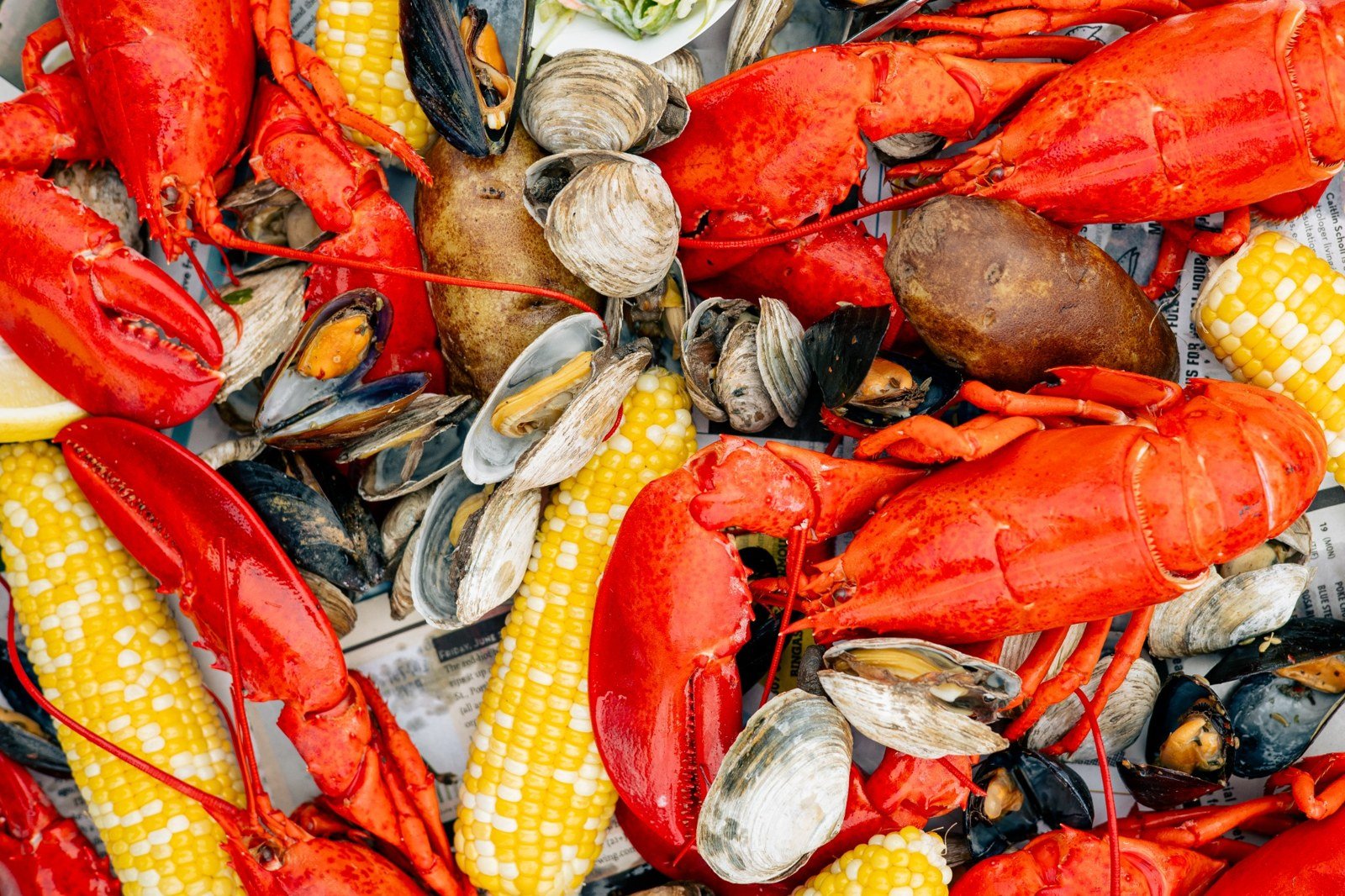 A lobster dinner at Portland Lobster Company